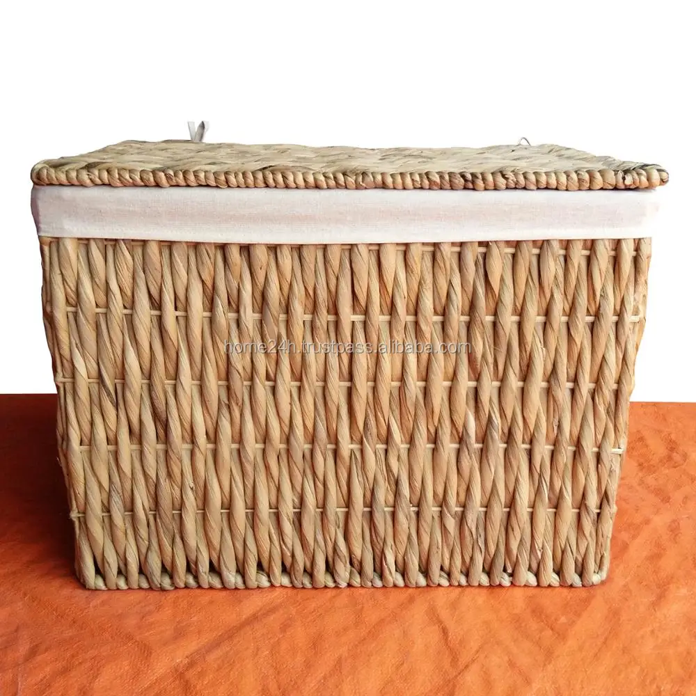 Water Hyacinth Seagrass Trunks,Liner Laundry Wicker Lined Baskets