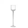 Classic design clear glass long stem candle holder 260mm