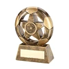Resin Soccer Hollowed Out and Embedded Star Trophy