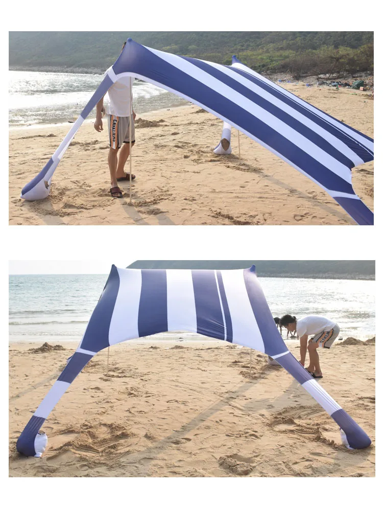 New Design Outdoor Camping Spandex Fabric Shade Beach Sun Shade Tent