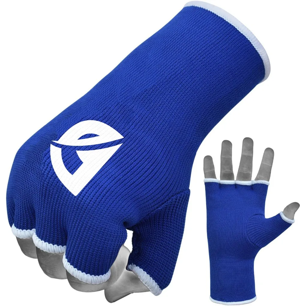 拳击拳头手套内手套绷带包裹 mma 泰拳拳打袋踢黑色-尺寸小,中, 大,x