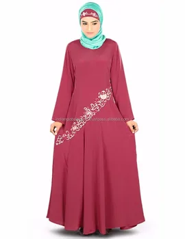 Warna Merah Muda Pakaian Pesta Abaya Crepe Abayaburqa Buy Desain Terbaru Berwarna Abayakupu Kupu Dubai Abaya Kaftan Islam Wanita Pernikahan Gaun