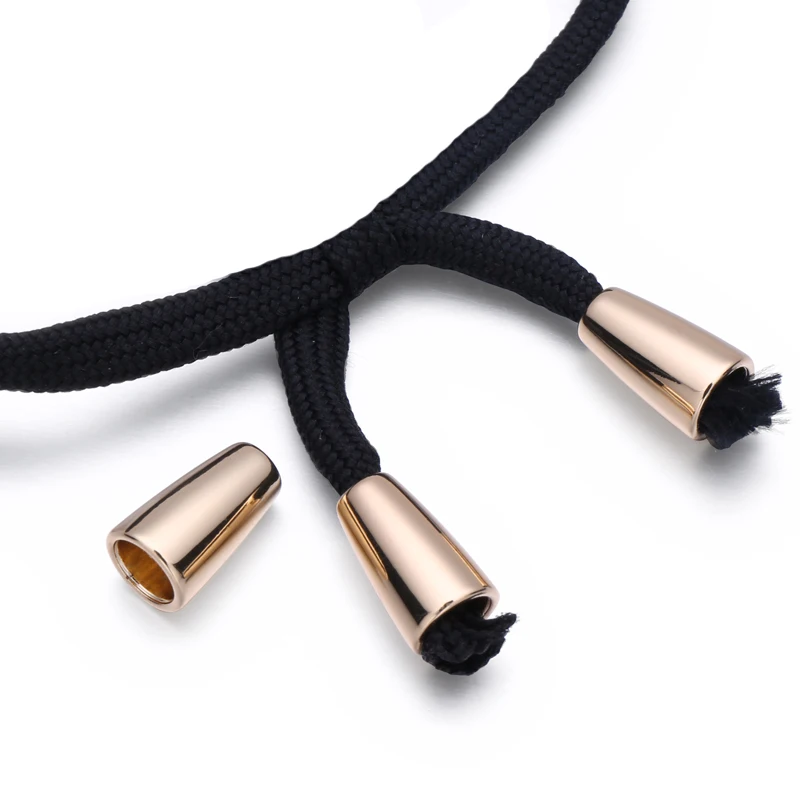 Luxury drawstring metal cord end caps for swimwear