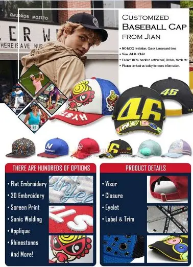 personalized caps no minimum