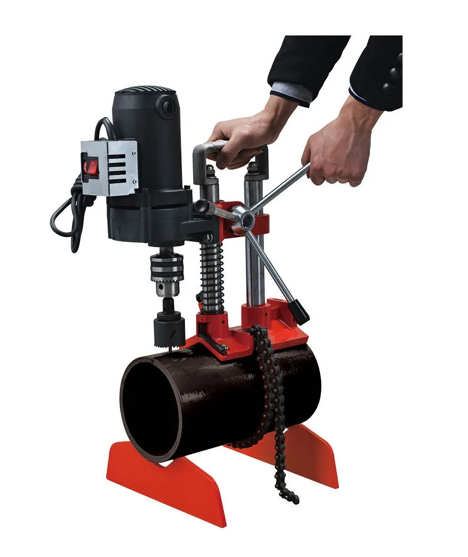 Plastic Pipe Hole Cutting Machine 1"4" Plastic Lining Pipe Hole