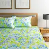 Indian Cotton Green Bombay Dyeing Florentine Bedsheets Floral Printed Cotton Bedsheet
