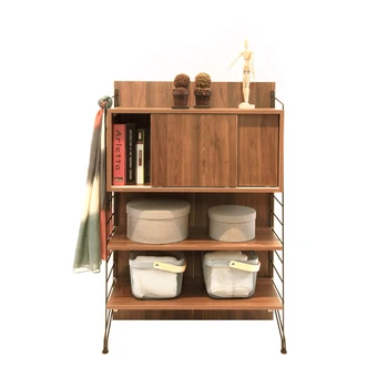Ezbo Living Room Furniture Modular Tall Cabinet Wooden 4 Feet Ezbo Living Room Furniture Modular Tall Cabinet Wooden 4 Feet