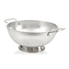 Professional Strainer with Heavy Duty Handles and Self Draining Solid Ring Base Custom Made Stainless Steel Colander