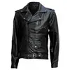 MEN`S STYLISH FASHION WESTERN STYLE TERMINATOR LEATHER JACKET