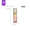 Spectacular 15ml new arrival golden pink cylinder portable acrylic dropper bottle