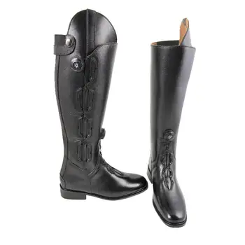cheap leather riding boots