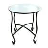 Moroccan Hot Selling White Tray on Black Stand Coffee Table