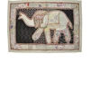 Elephant Design Mirror Work Patchwork Wall Hanging Beautiful Vintage Cotton Decorative Indian Tapestry
