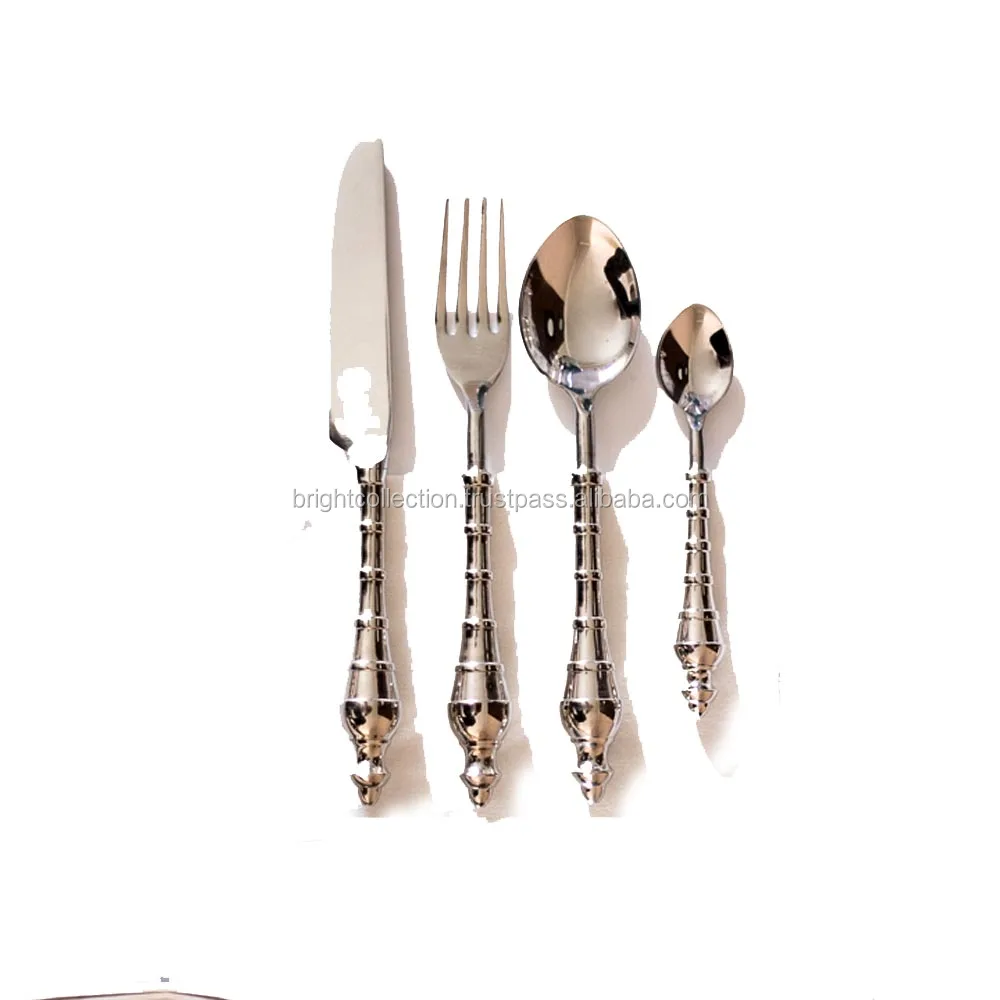 Hexagonal With Round End Handle Silver Flatware Buy Hexagonal With