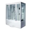 Bathtubs whirlpools Whirlpools Steam Acrylic Bath Tub SPA with Shower Cabin Whirlpools