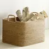 Cheap wholesale rattan basket handmade 100% wholesale rattan basket with lid no minimum quantity