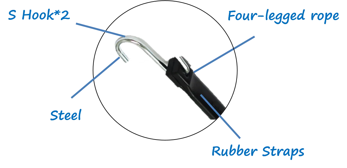 OEM hot sale epdm nature tie down rubber strap