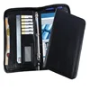 India Leather Black Leather 3 Ring Binder Business Travel Organizer Plan