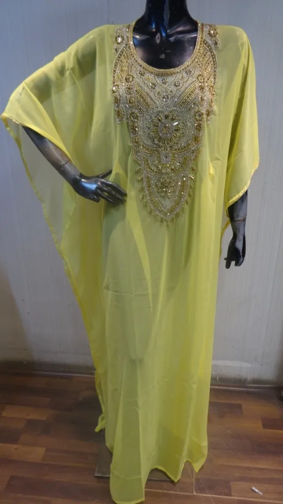 Arabic Style Viscose Turkish Butterfly Abaya Kaftan Wholesale Neck Double Layers Satin Lining 