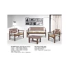 Modern Wooden Metal Domica KD-9509 Living Room Sofa Set 7 Seater & Table Malaysia