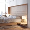 Wood Bed Frame from Natural Material Ash/ Rubber/ Pine/ Acacia with Cheap Price