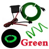 EL Wire 2.3mm Sewing Edge Neon car Lights Dance Party Car Decor Light Flexible EL Wire lamps Rope Tube With DC12V Driver