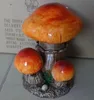 Big Szie Polished Orange Blue High Likeness Poly Resin Epoxy Outside Garden Yard Decorative Mushroom Ornaments
