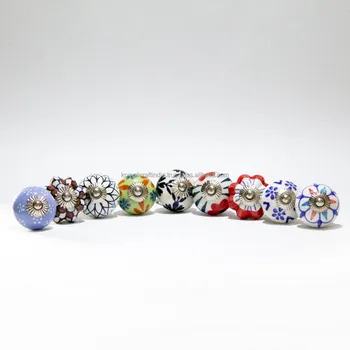 Assorted Designs India Wholesale Ceramic Door Cabinet Knobs And