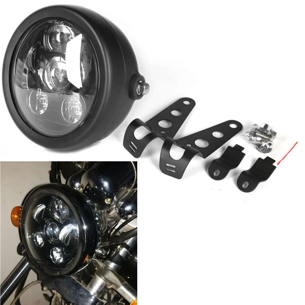 Chrome Headlight HOZAN 5.75 LED Headlight Bracket