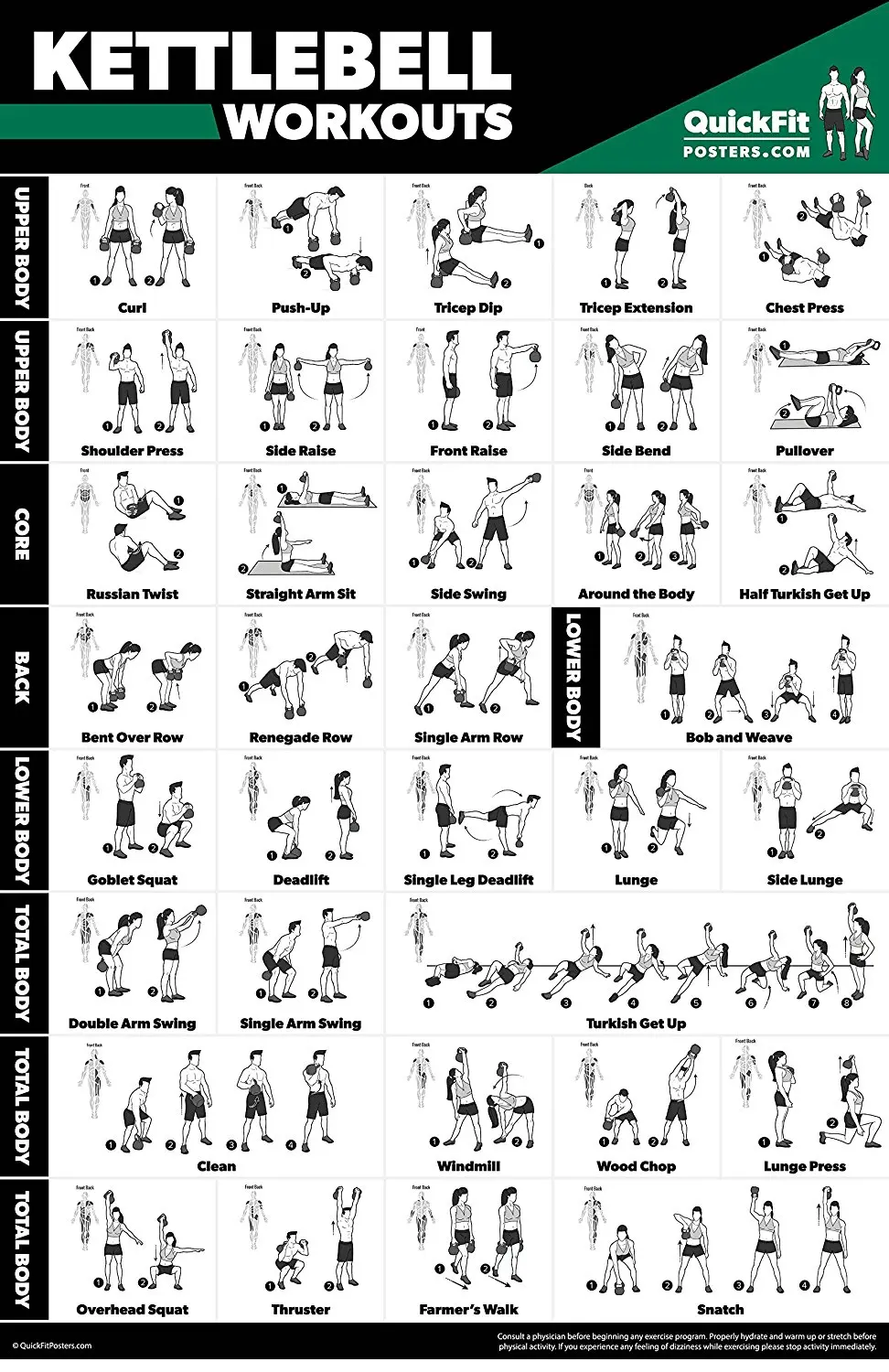 Gym Exercise Workout Chart