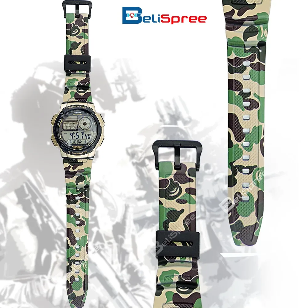 casio watch camo