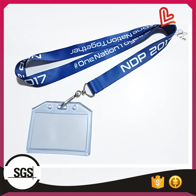 Custom Made Polyester Lanyard With Logo Credential Business Cell Phone ...