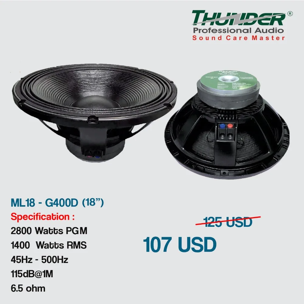 speaker thunder 18 inch