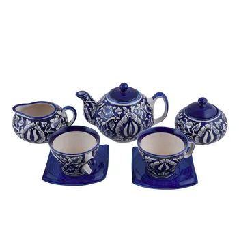 paint a ceramic tea set