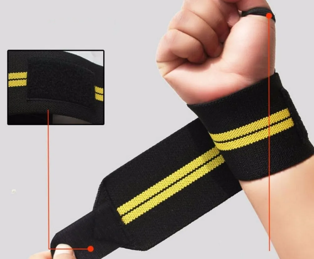 New Bodybuilding Wrist Wraps Different Strength Extra Heavy Duty