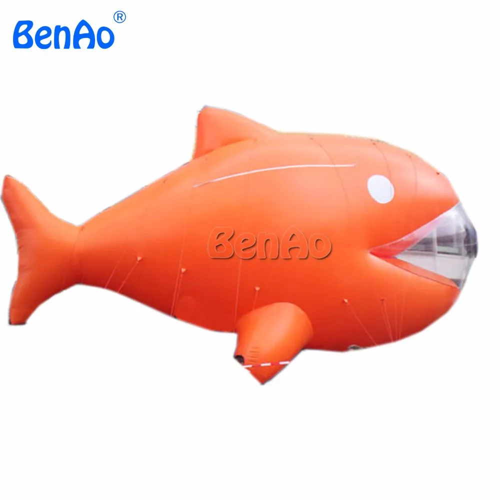 Ao364benao Inflatable Flying Helium Fishgiant Inflatable Colorful Fish