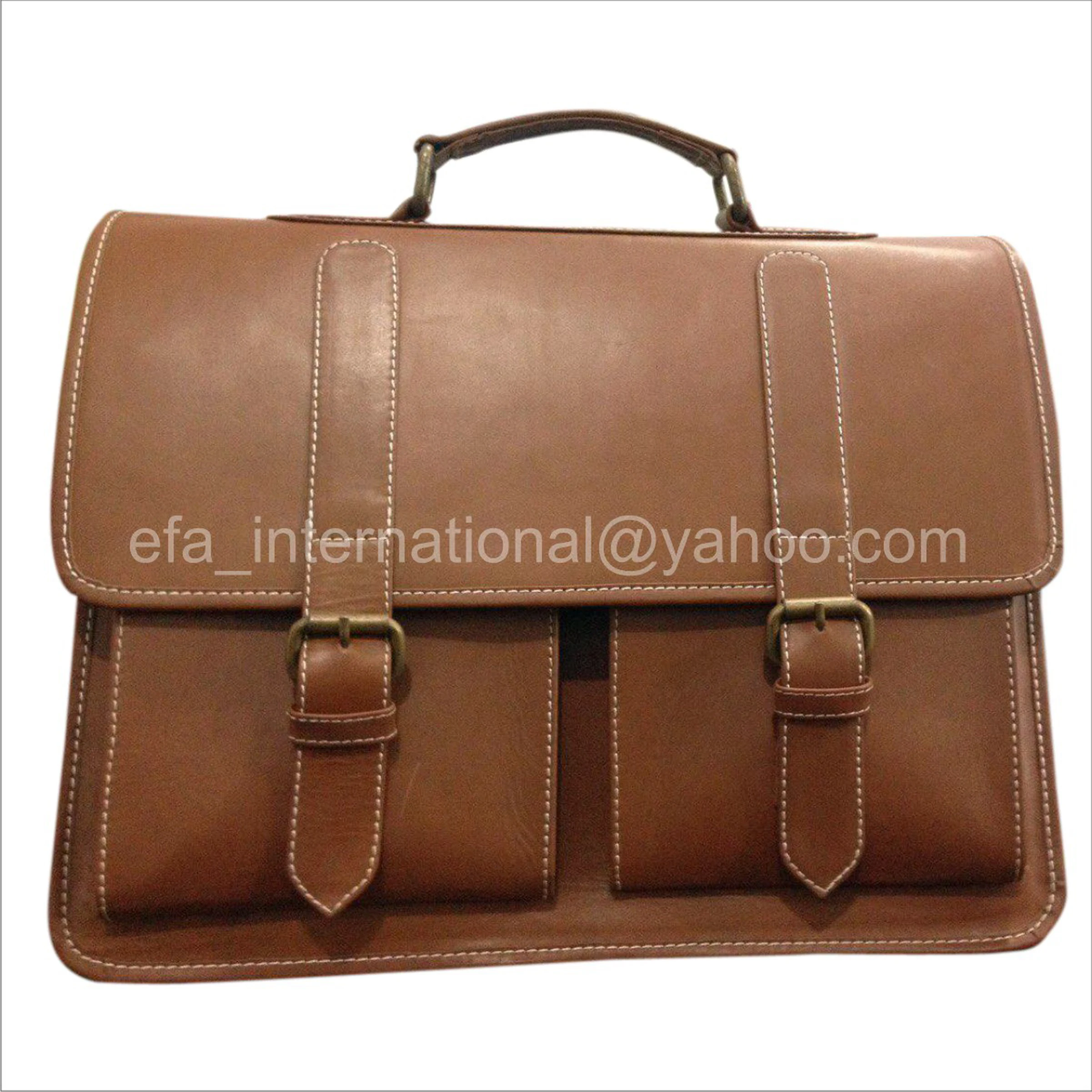 premium leather briefcase