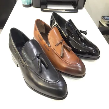 Classic Italian Man Leather Shoe Brogue 