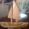 wooden boat handcraft, art home decoration gifts