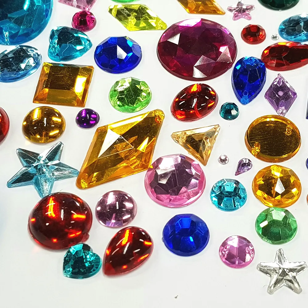 Factory Price Colorful Acrylic Plastic Crystals Buy Craft Crystals