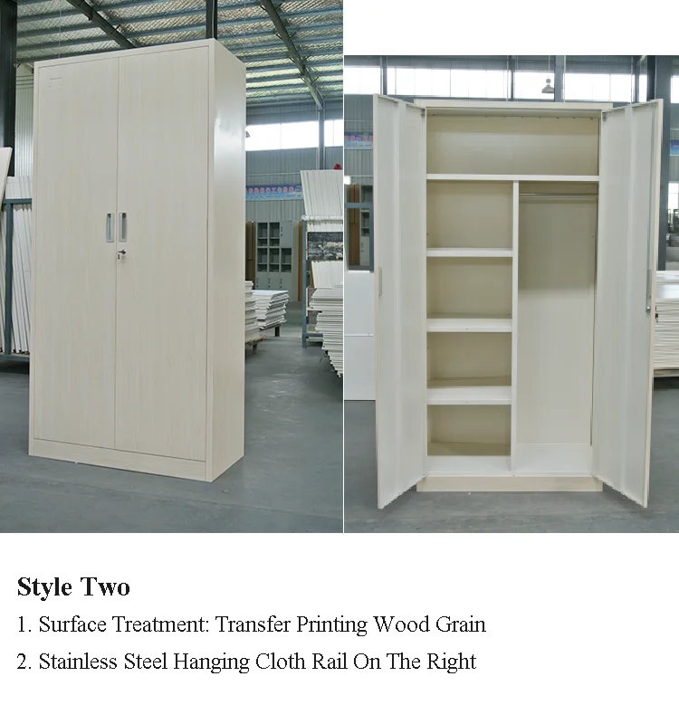 Multi-purpose Steel Hanging Clothes Storage Metal Wardrobe Closet Cabinet for Sale