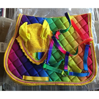 Diamond Horsewear Rainbow Saddle Pad 3 Pieces Set - Buy Sublimation ...