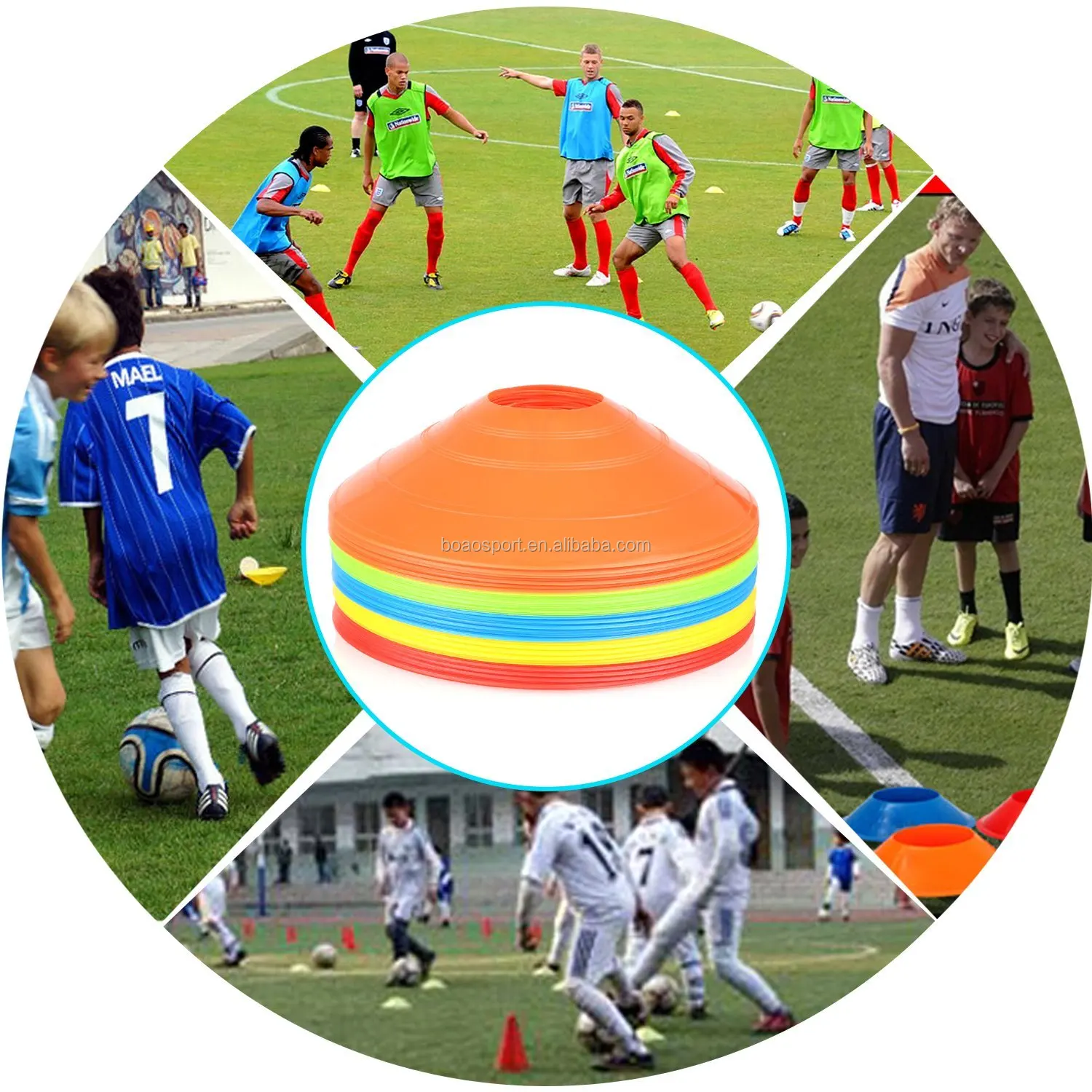 Sport Soccer Disc Cones Sets 5pack Agility Perfect For Football