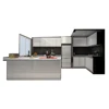 High gloss acrylic complete kitchen cabinet set
