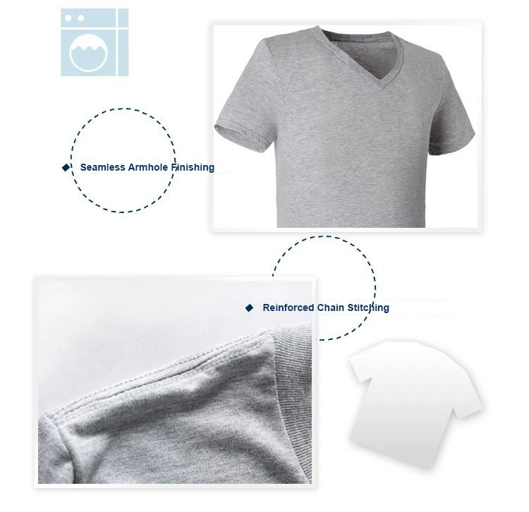 Custom T-shirt Printing Design Black V Neck T Shirt Women