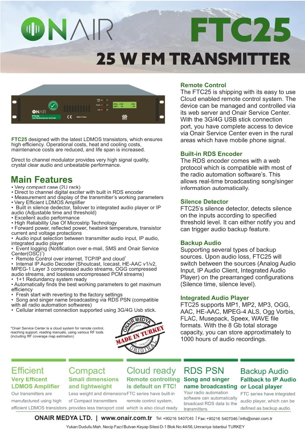 25w Digital Analog Fm Broadcast Transmitter 25 W Fm Broadcast