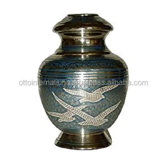 Memorial Urn Zeus Metal Brass Urns Can Be Kept At Home,Entombed In A