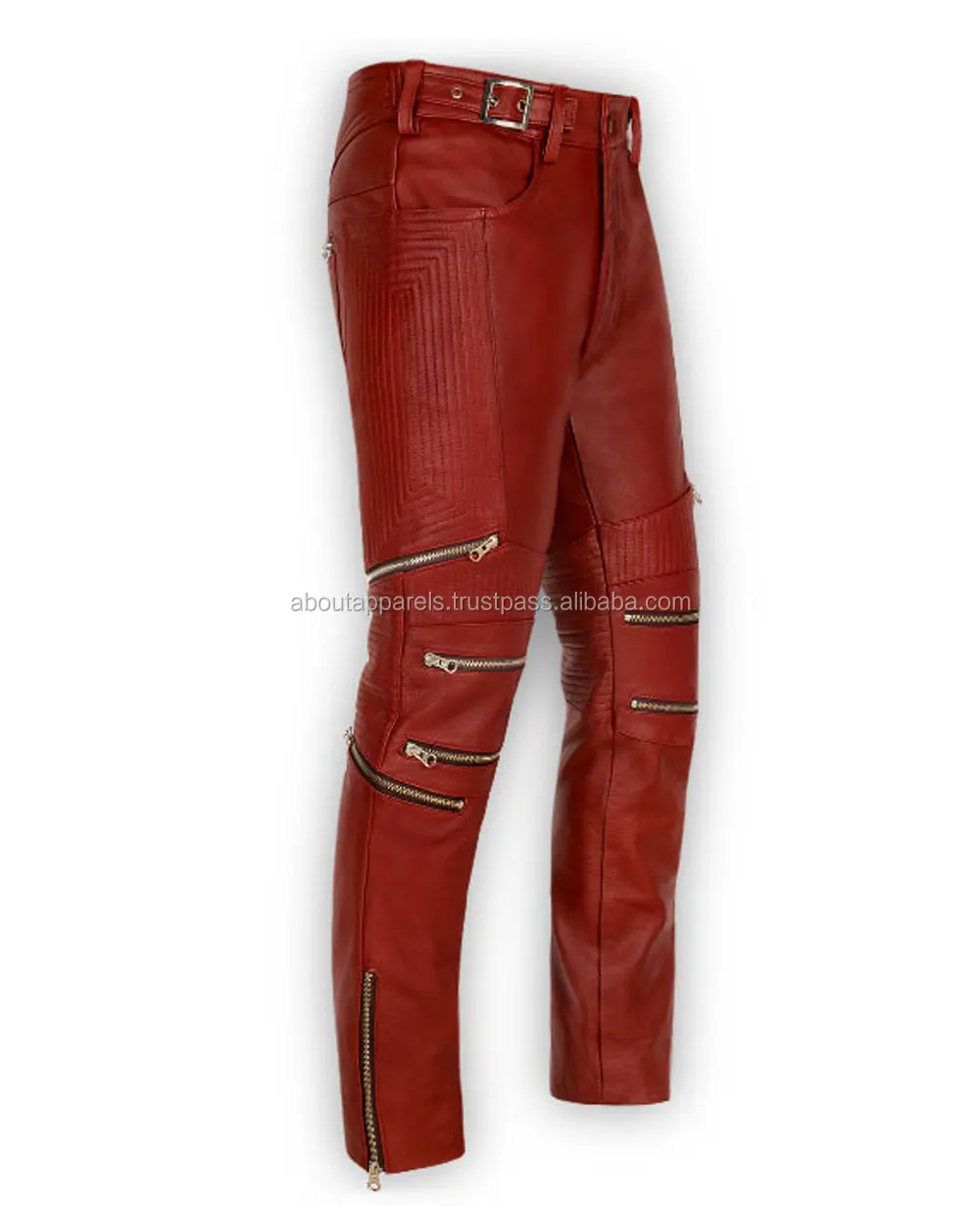 Bulk Custom Men Leather Pants,Men Leather Pants 2017 / Custom Made Mens