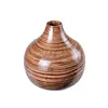 Round spun bamboo vase new hot flower tableware made in Vietnam cheap items to sell
