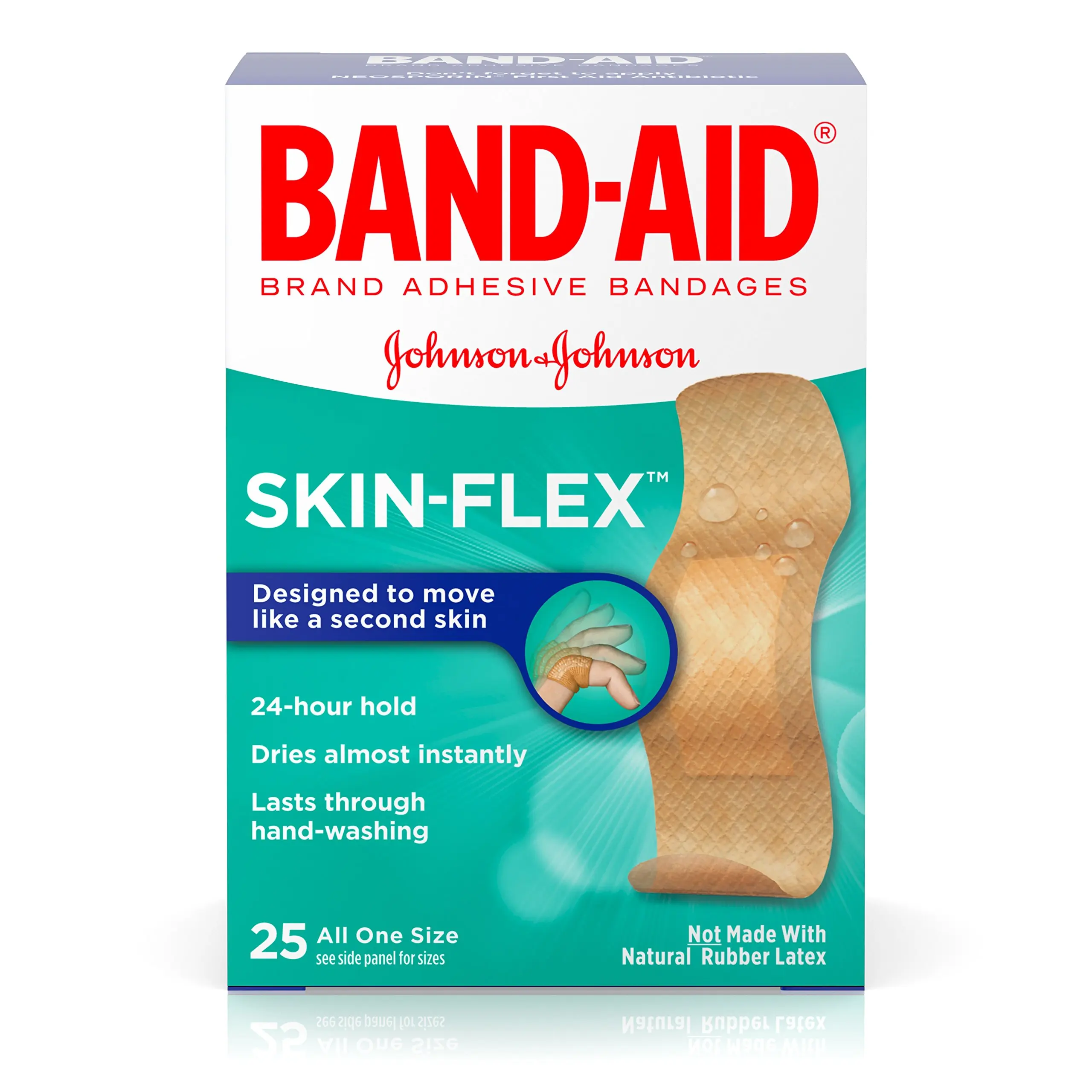 Johnson&Johnson band-aid adhesive bandages Plus antibiotic waterproof - 15 ct (381371040131)